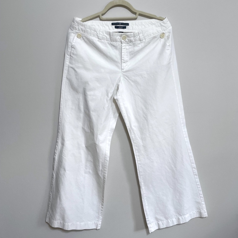 Ankle Linen Pants with Wide Leg